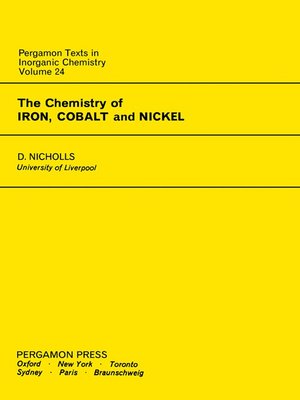 cover image of The Chemistry of Iron, Cobalt and Nickel